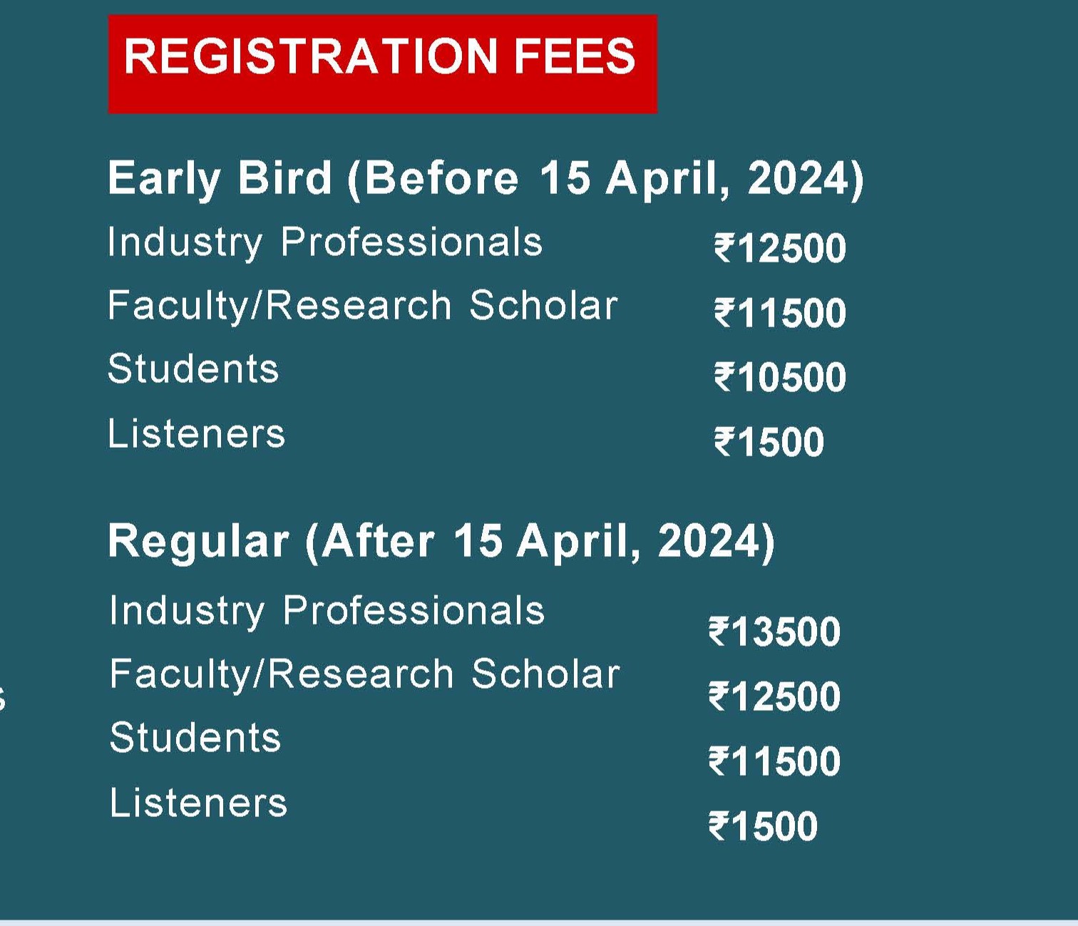 Registration Fee